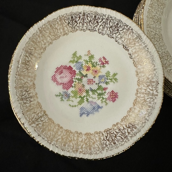 Vintage 11 plates 22K Gold - Picture 9 of 16